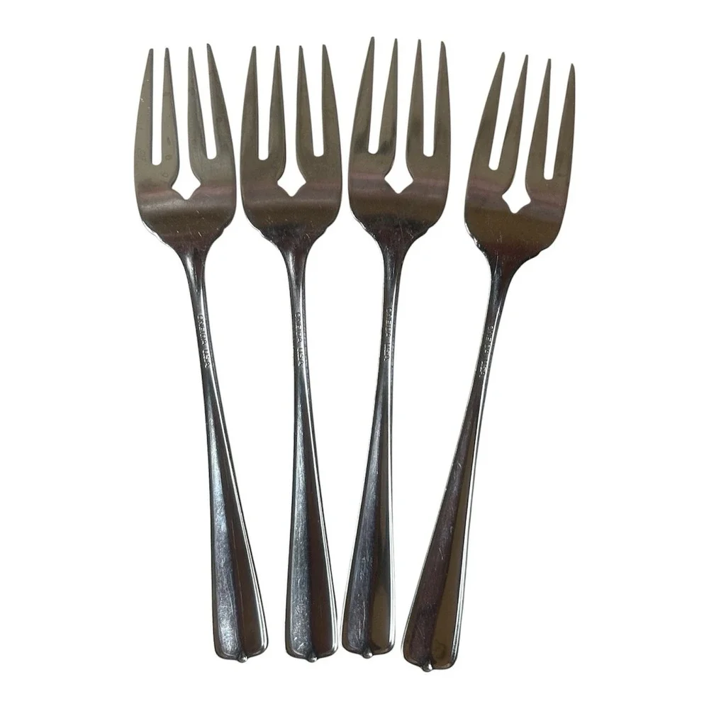 Oneida GALA IMPULSE Stainless Flatware - 4 Salad Forks
